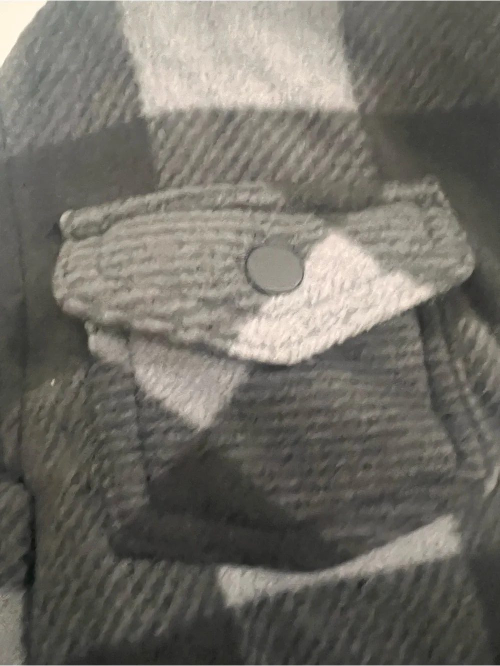 Kids Boy’s Cozy Casual Black & Gray Plaid Fleece Jacket